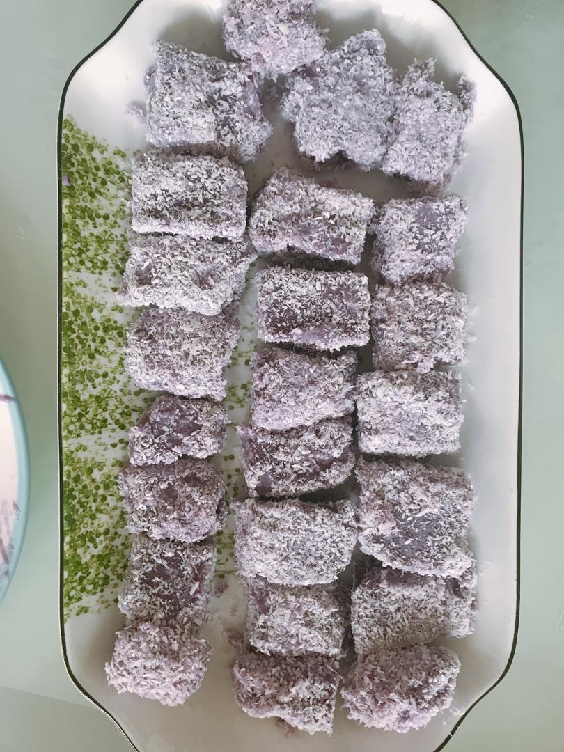 Q弹紫薯牛奶小方