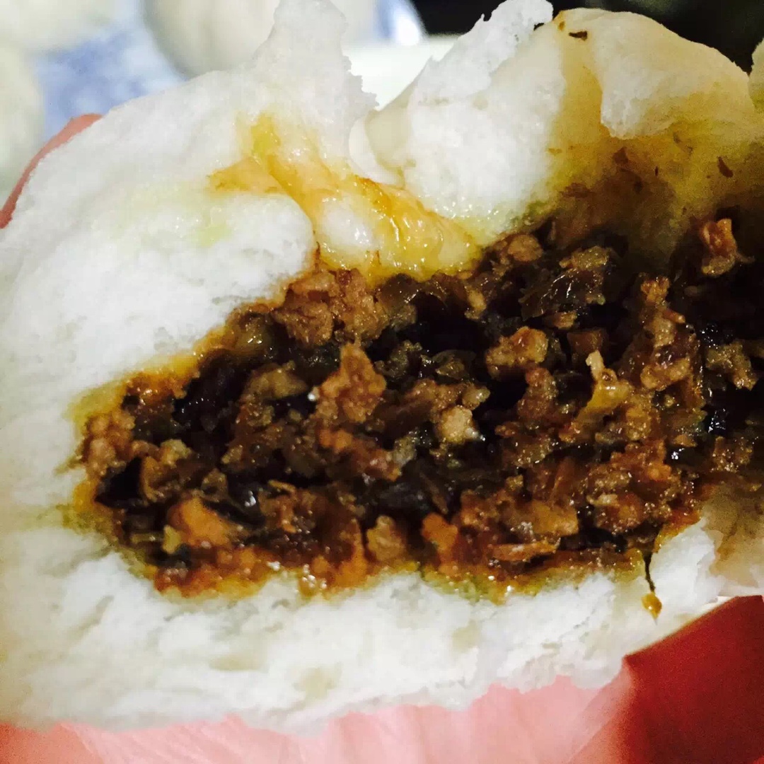 温暖_9afe做的芽菜肉臊包子