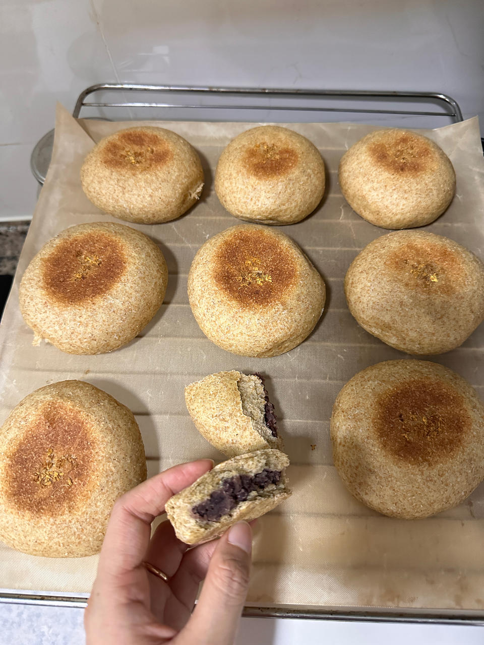 100%全麦日式红豆包