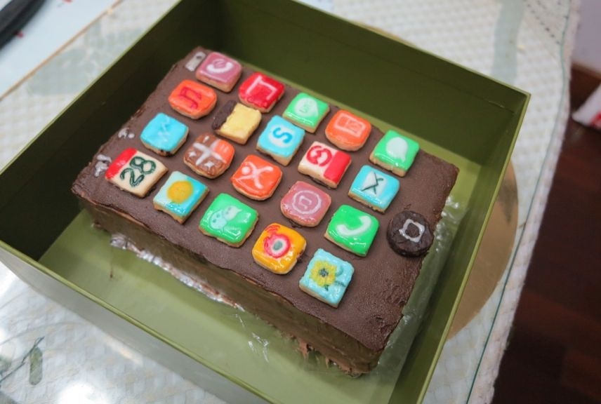 Iphone 巧克力慕丝蛋糕的做法
