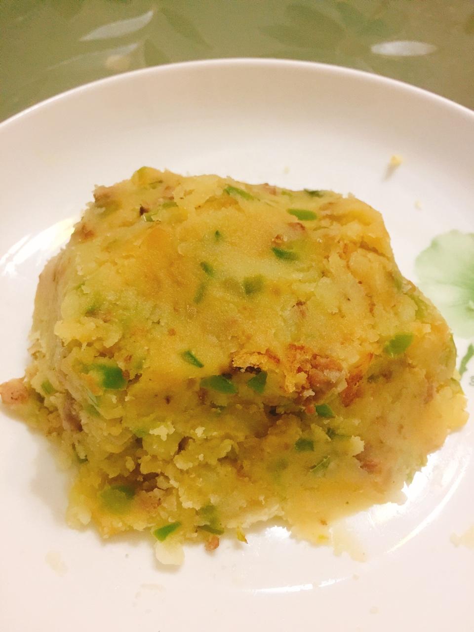 肉末青椒土豆泥