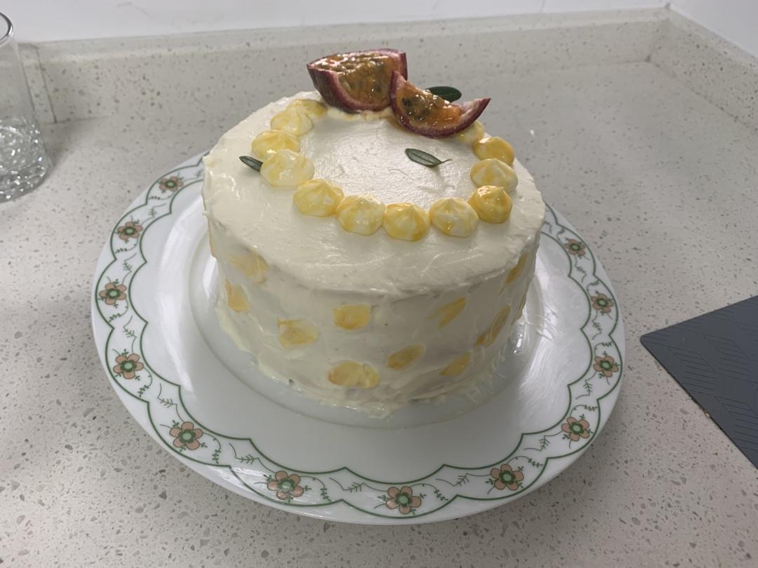 心动百香果凤梨奶油蛋糕（6寸）
