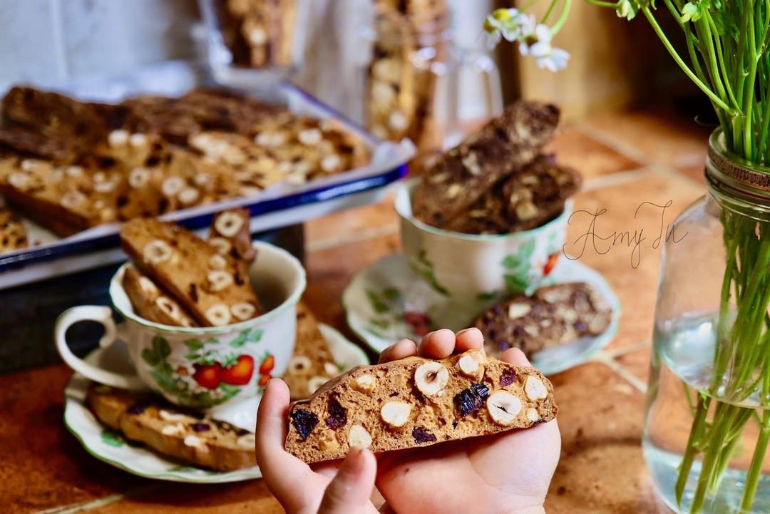 【无油烘焙】多口味意大利脆饼biscotti