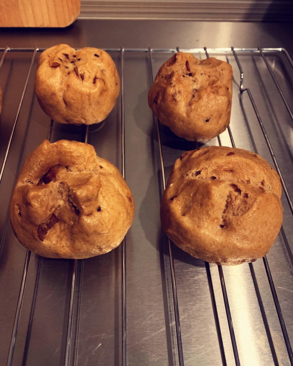 红糖燕麦开花馒头