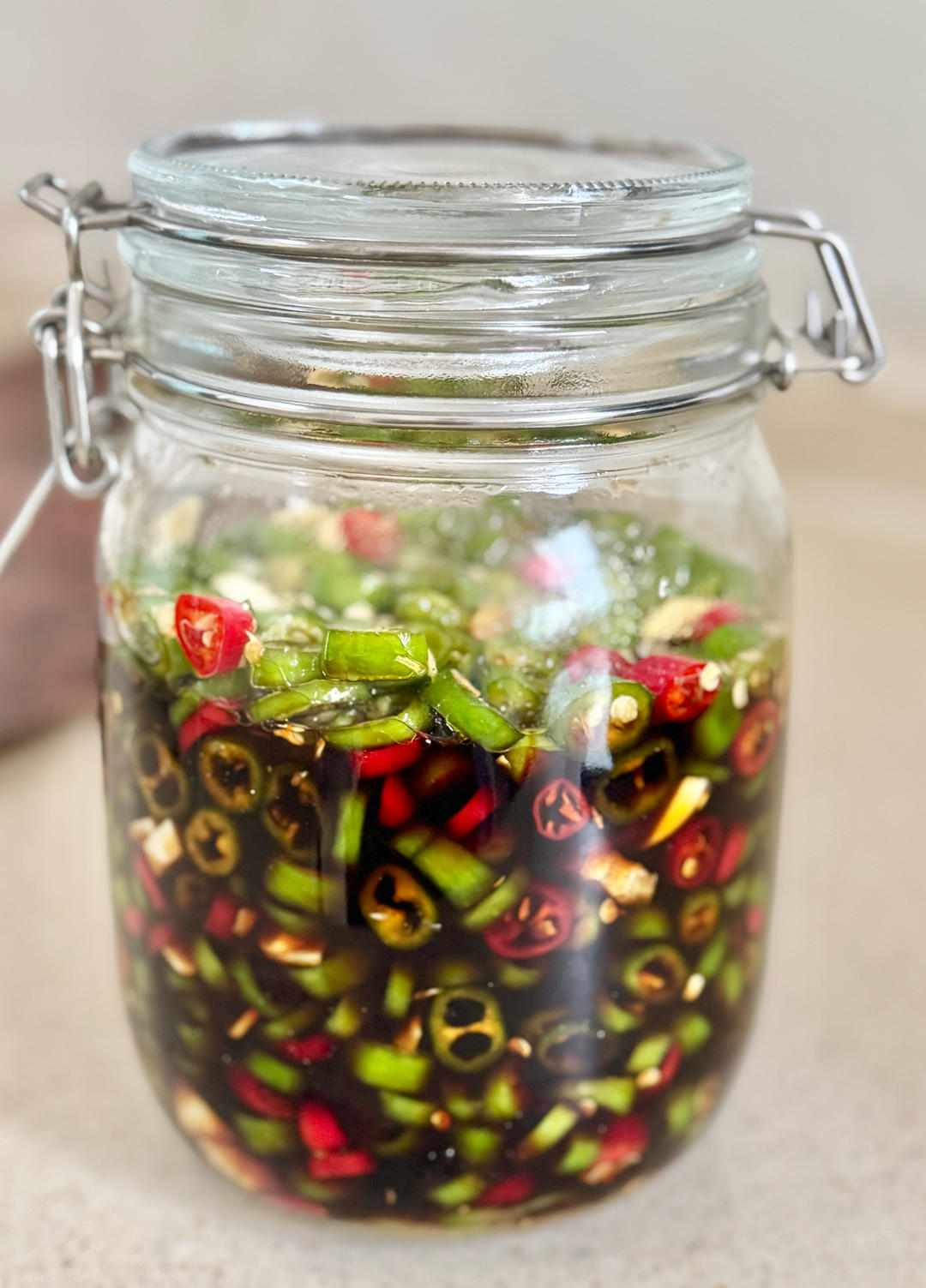 腌辣椒圈的做法