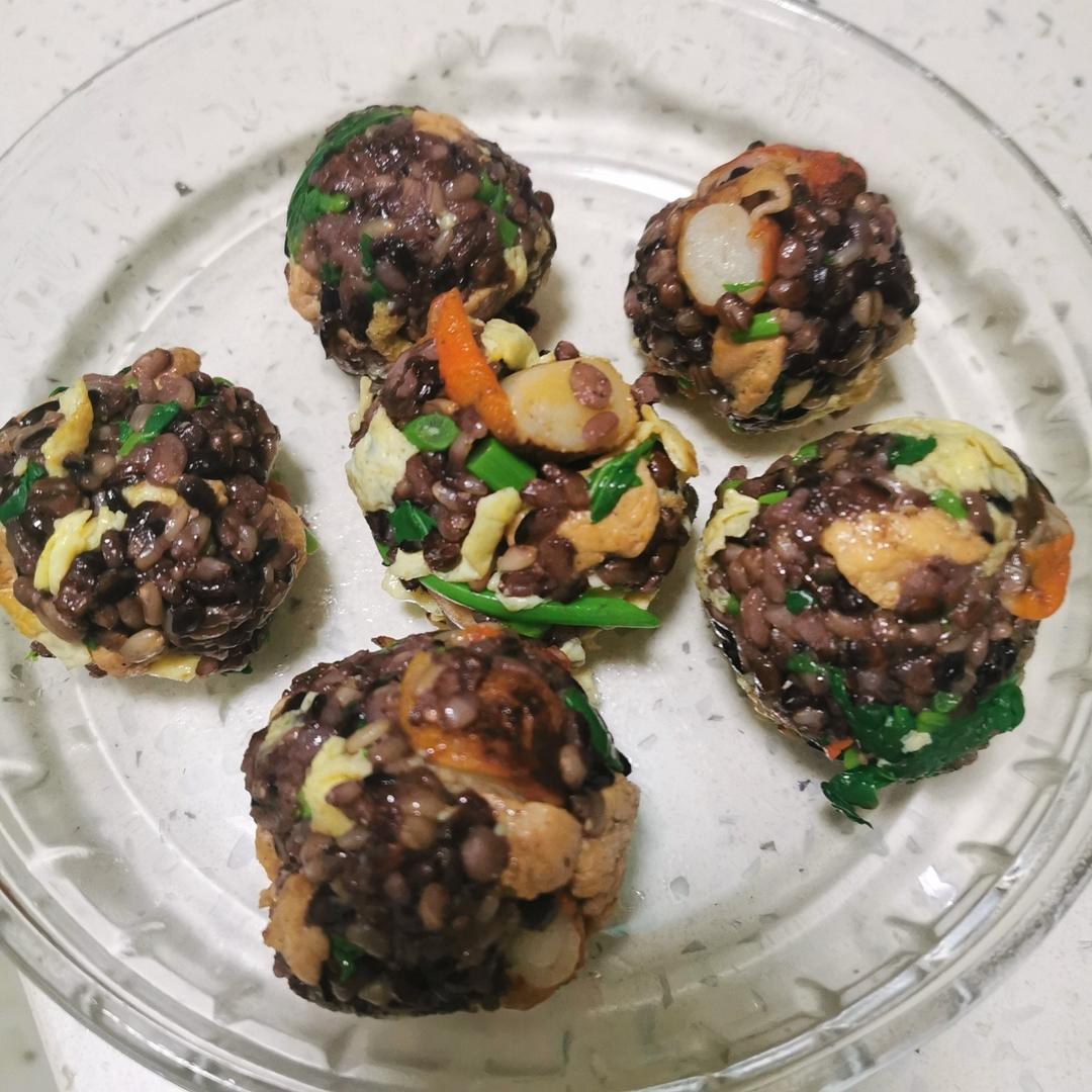 鸡肉蔬菜饭团OR拌饭（2.0版）—避免蔬菜焦虑| 健康·三餐