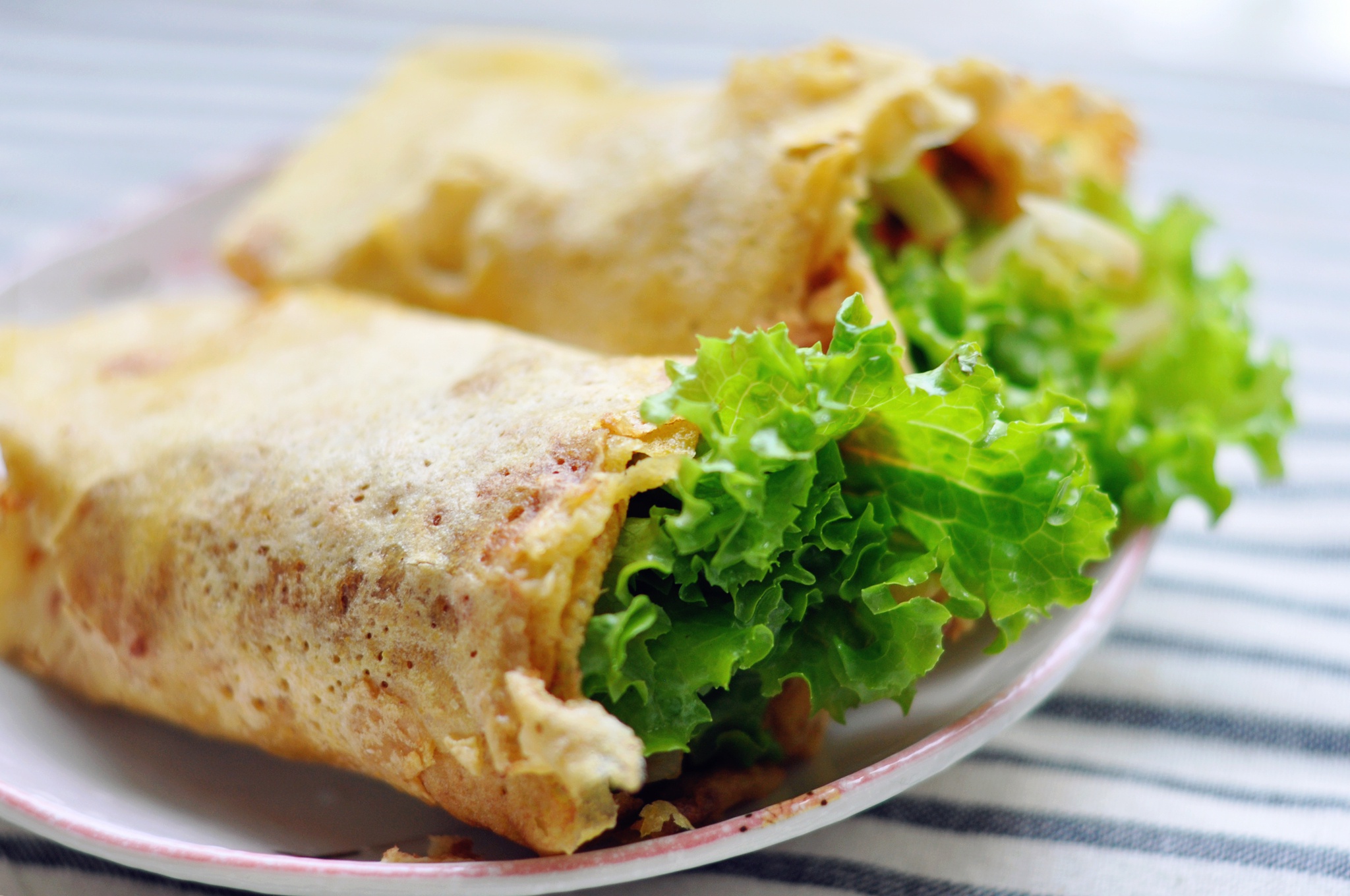 freeze静做的煎饼卷菜