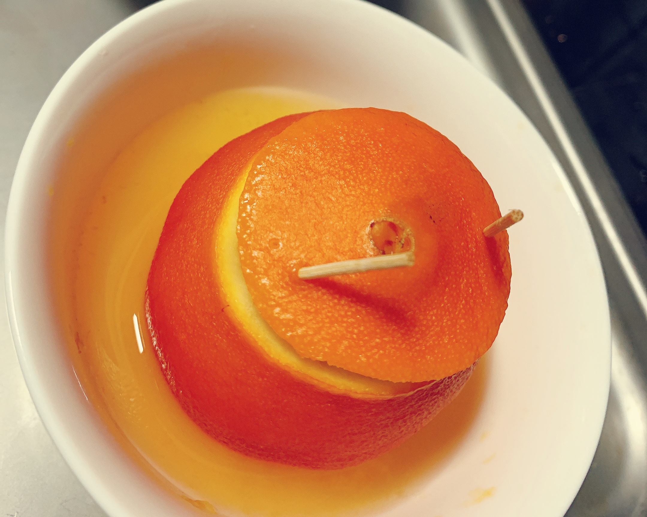 止咳秘方蒸橙子的做法