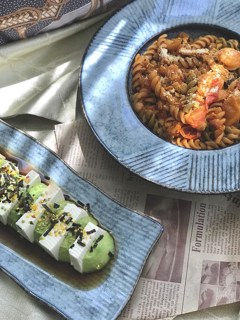 特浓番茄焖虾仁蛋蛋碎虾子面【健康一锅端】