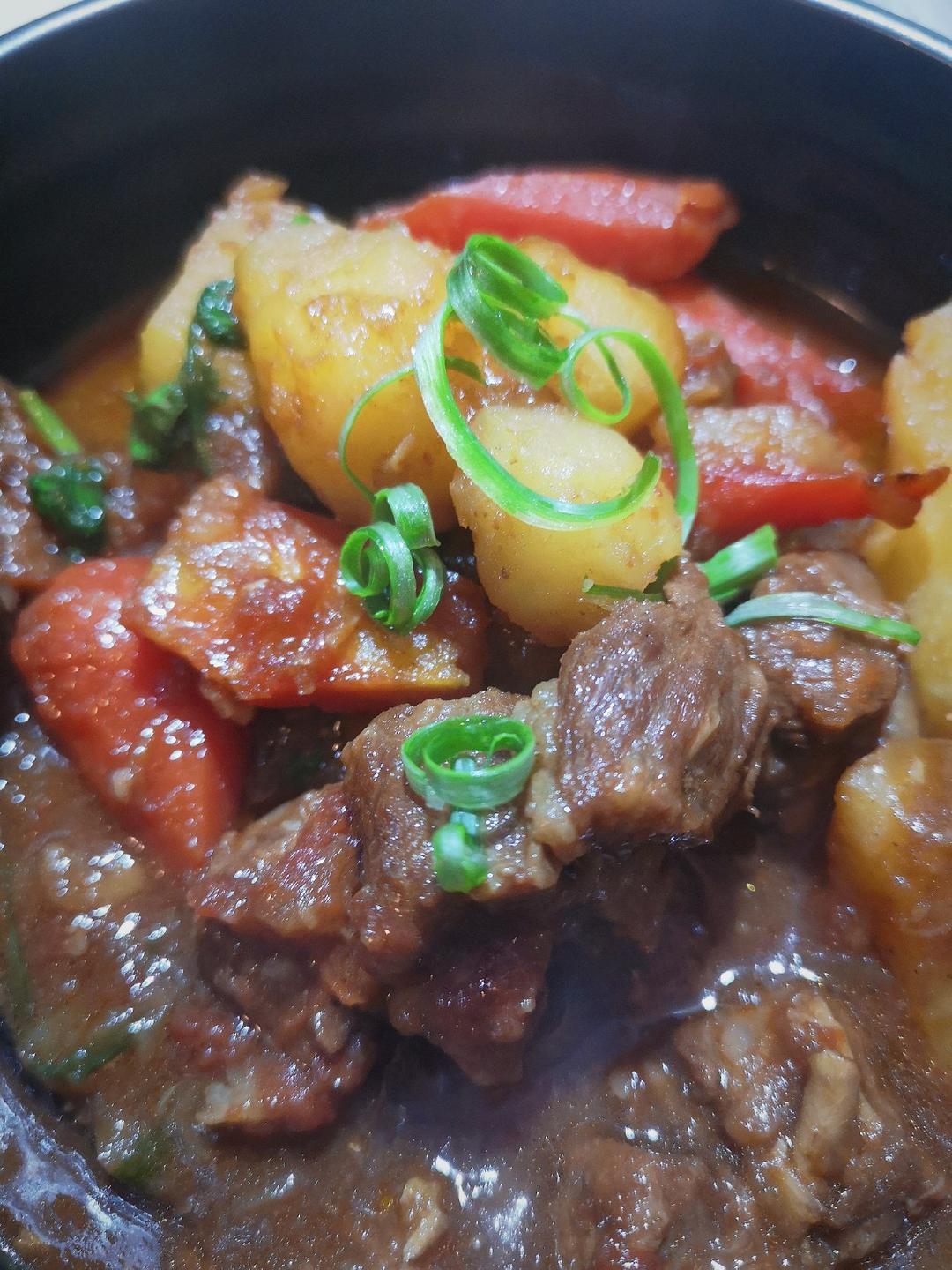 原味红烧牛肉||铸铁锅珐琅锅菜谱