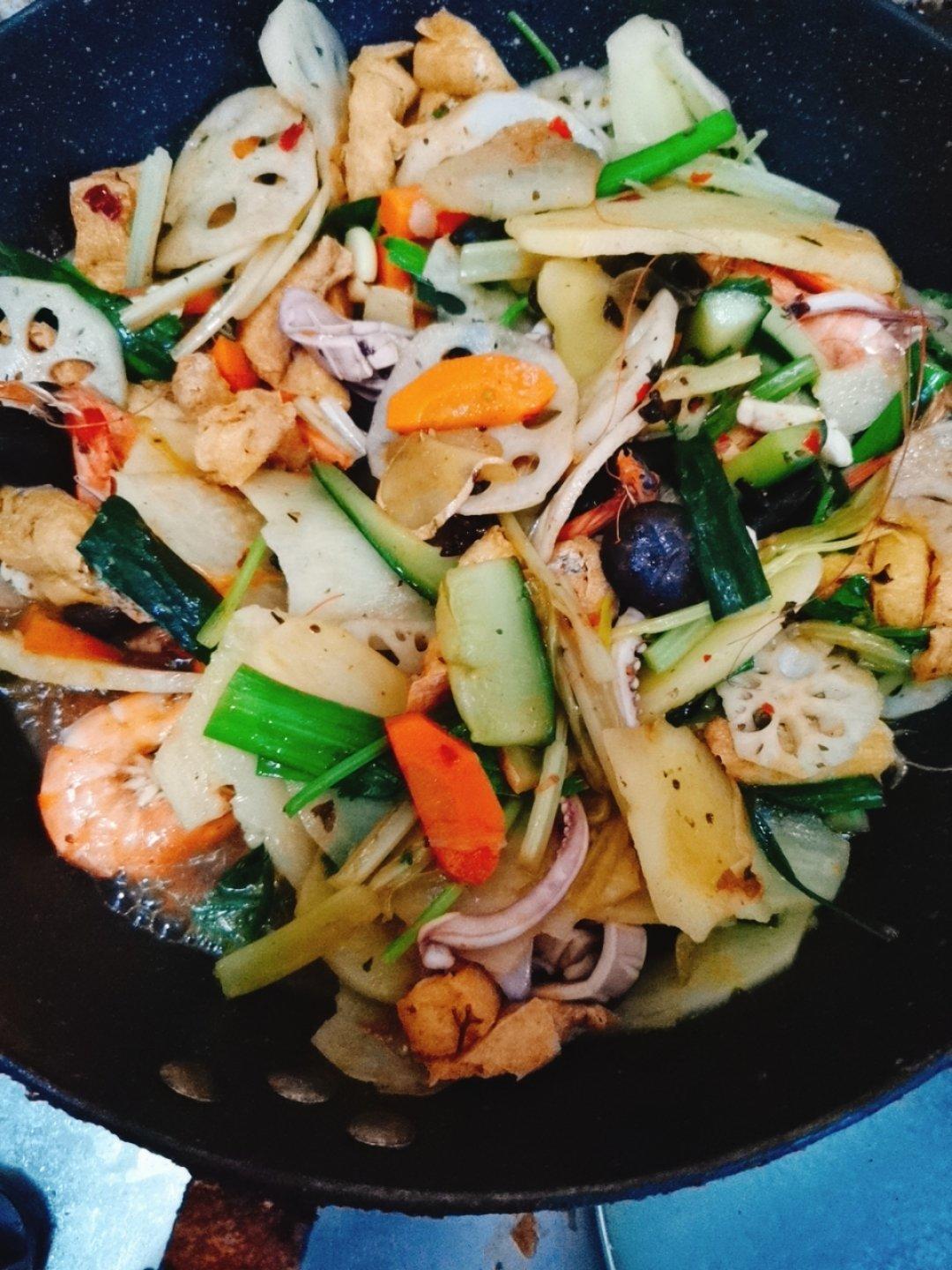 海鲜干锅