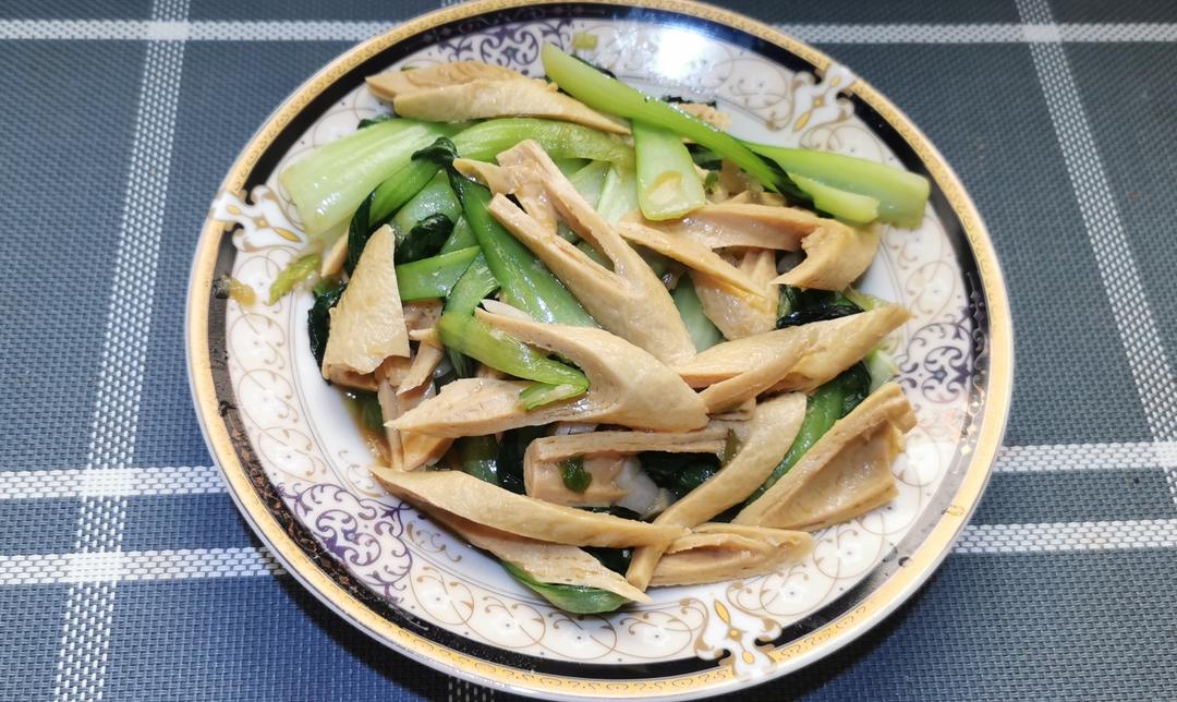 青菜豆杆的做法