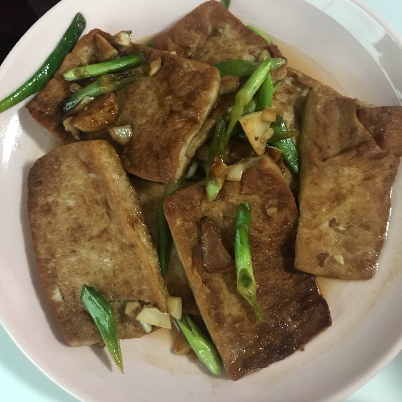 香煎豆腐--家常豆腐