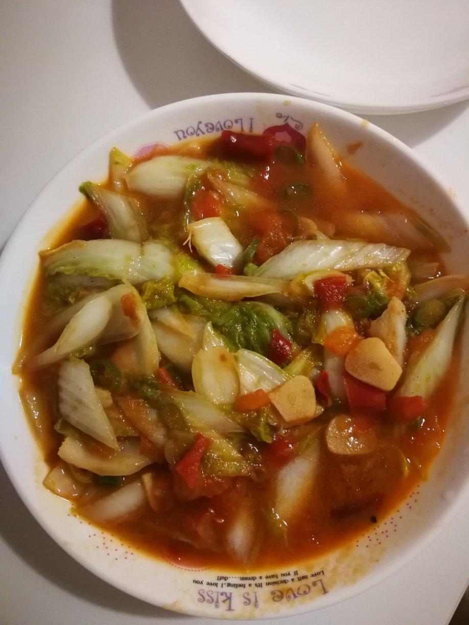 酸辣维他娃娃菜汤