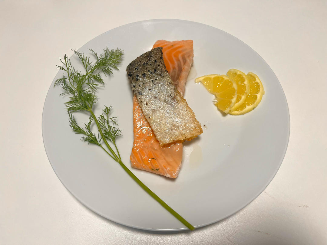 Confit salmon法式油封三文鱼（纪念日之主菜）
