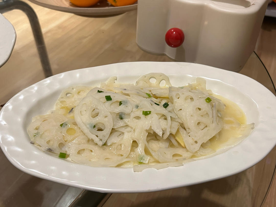 清炒藕片