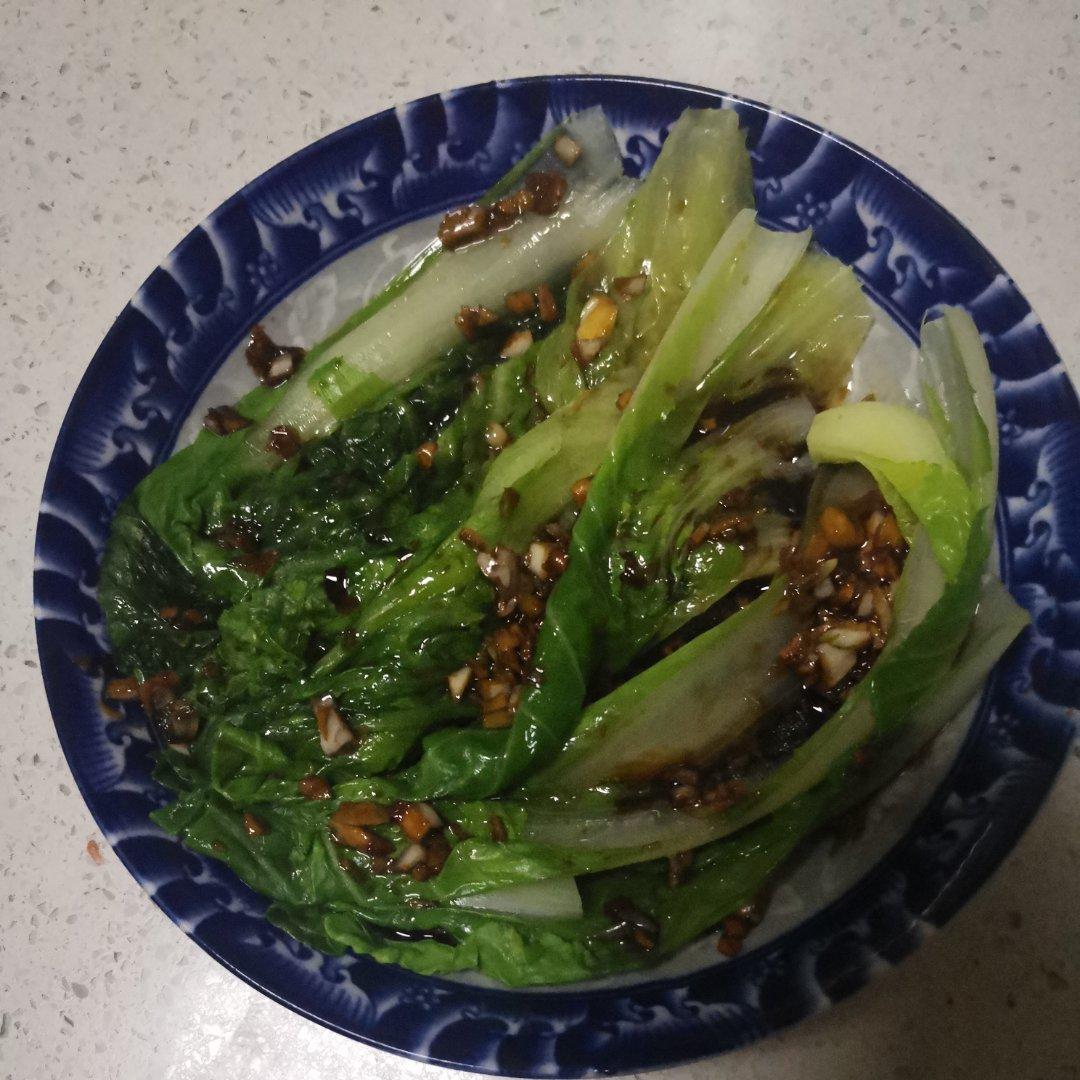 超级好吃低脂低热量的～蚝油生菜