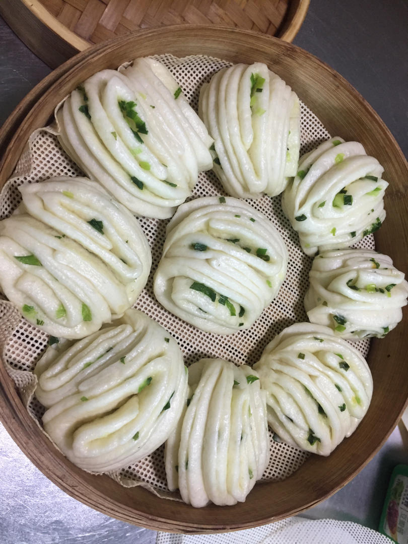 汤种葱卷和馒头(随意做的)