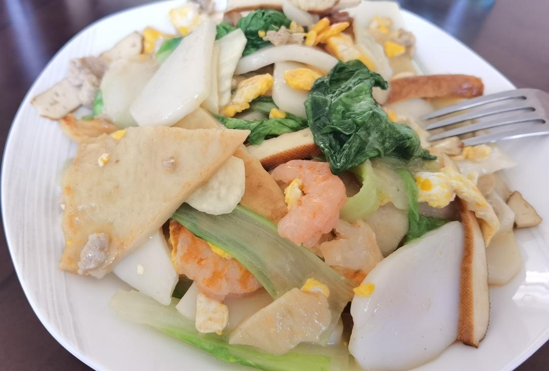 肉丝白菜炒年糕