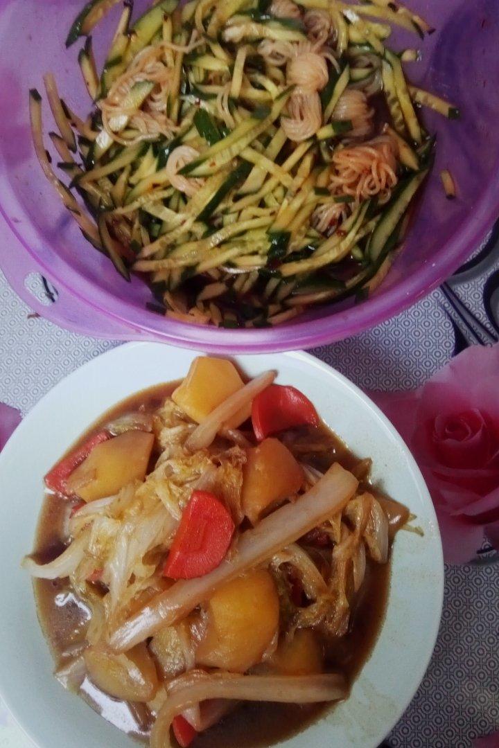 家常凉菜，不爱吃黄瓜的孩她爸，都说好吃。。。