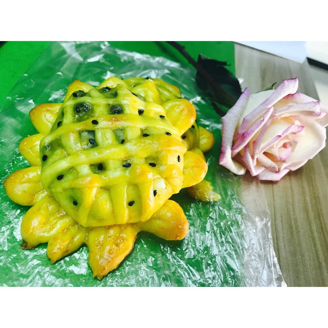 向日葵豆沙面包