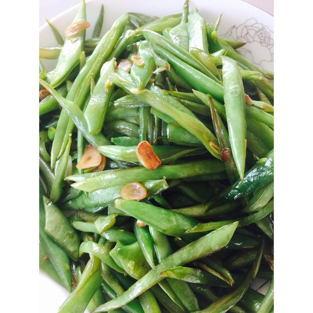 清月_行走的22摄氏度做的清炒扁豆丝