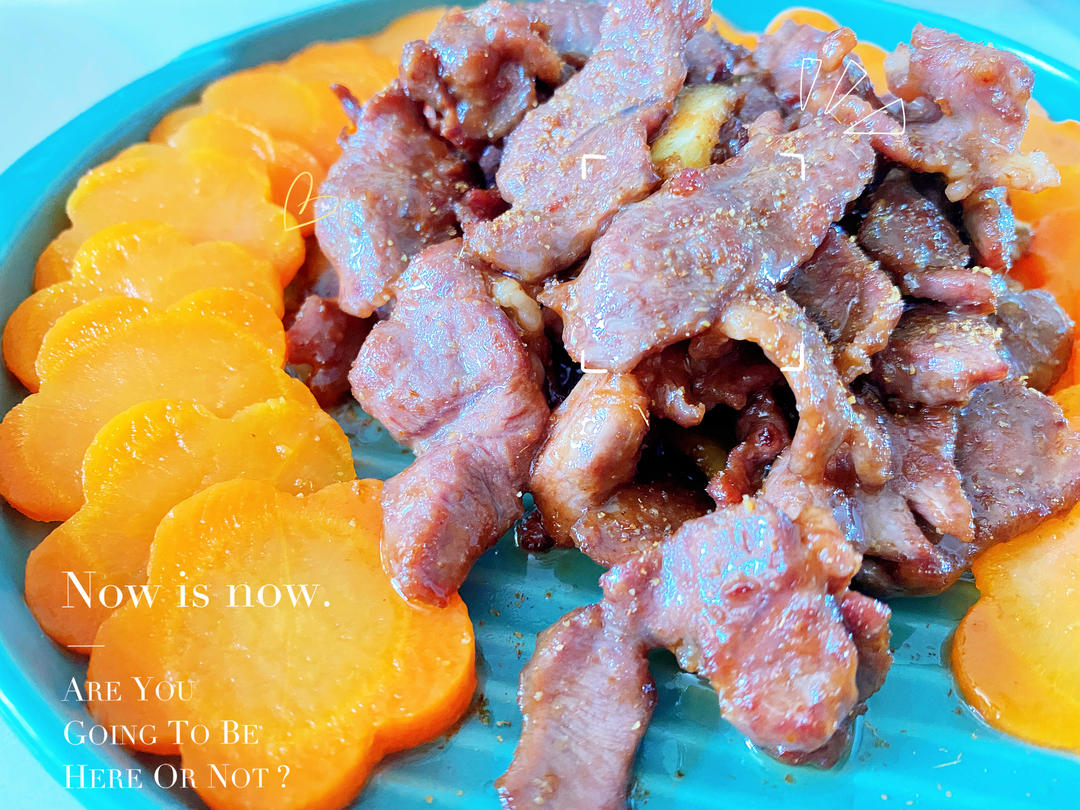 孜然香嫩牛肉，超简单，只需两步