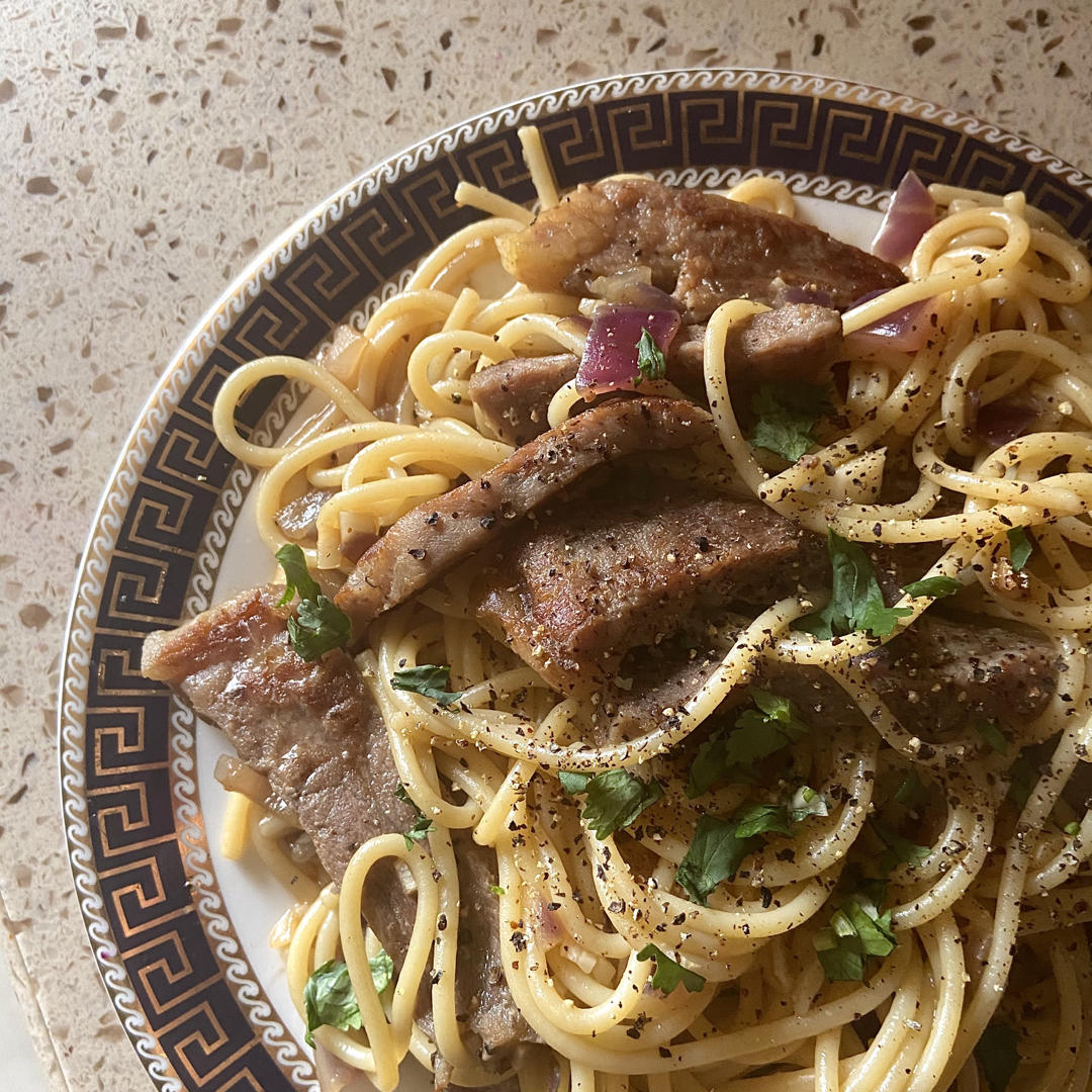 黑胡椒牛柳意大利面