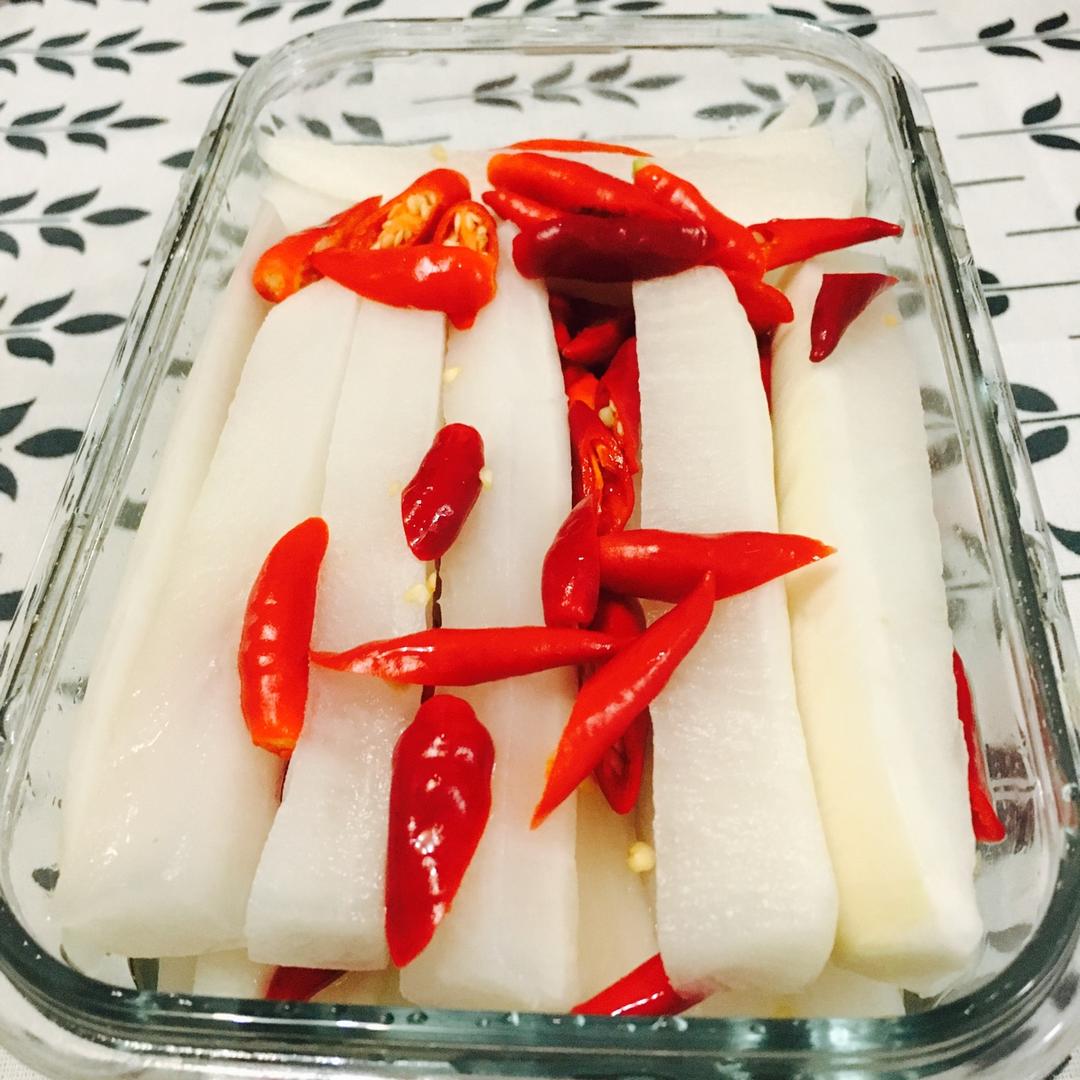 酸甜脆爽腌萝卜