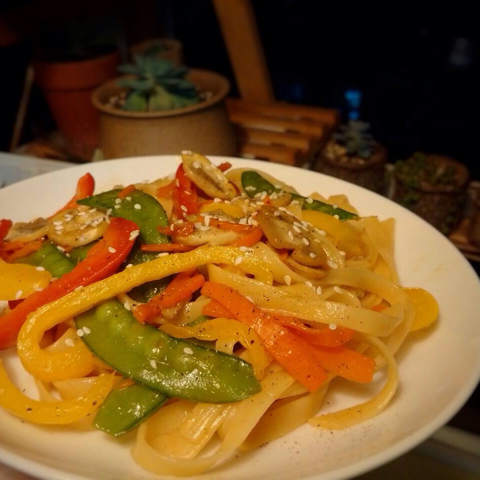 秋日杂蔬意面