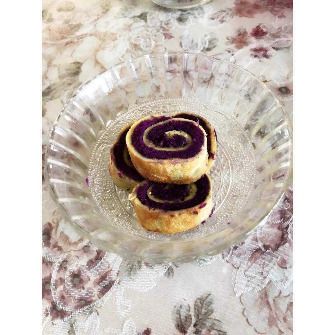 紫薯鸡蛋卷