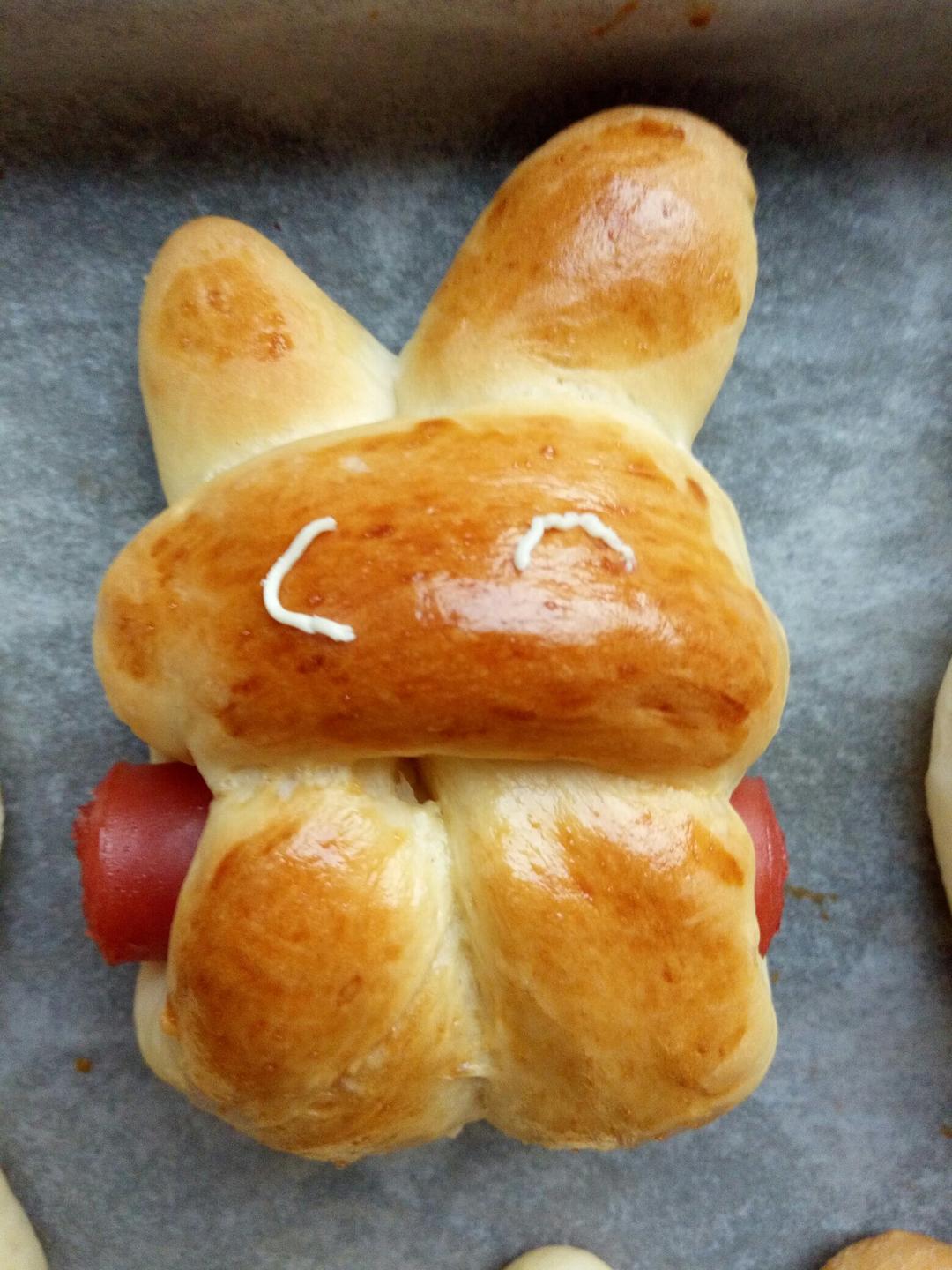 可爱兔子面包