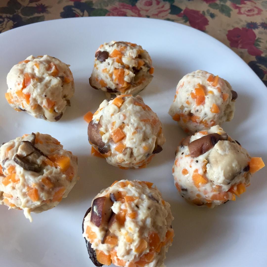 香菇胡萝卜鸡胸肉丸