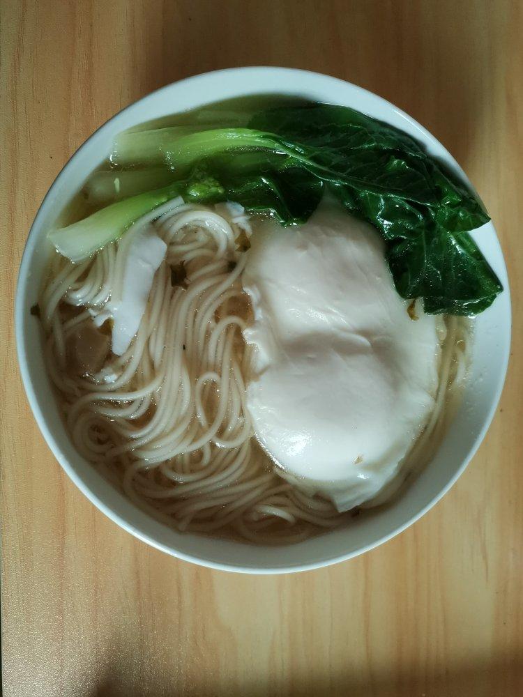 孜言做的煮一碗长寿面快手鸡蛋汤面