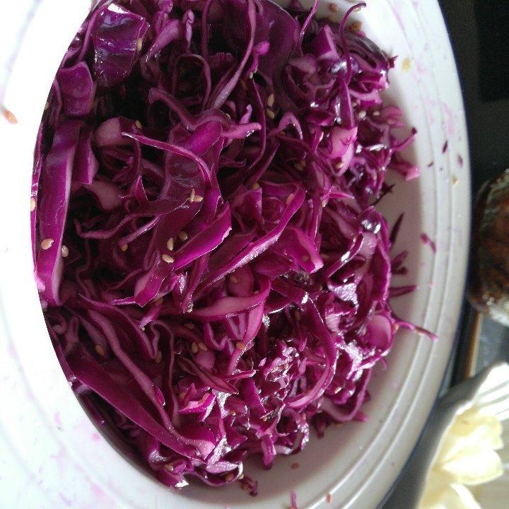 减脂 爽口 凉拌紫甘蓝