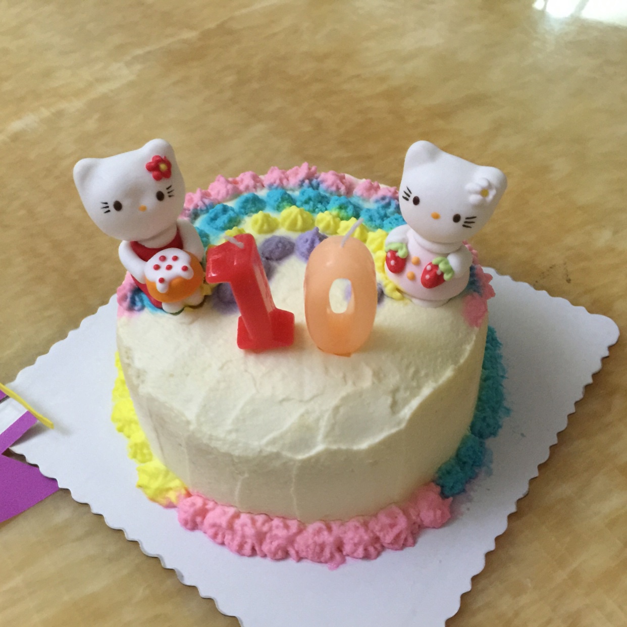 详细的裱花教程--彩虹蛋糕