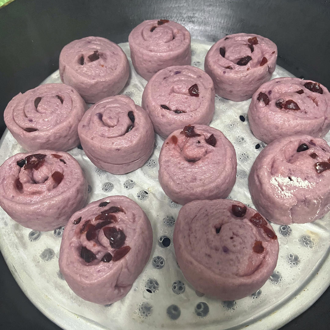 紫薯蔓越莓坚果卷