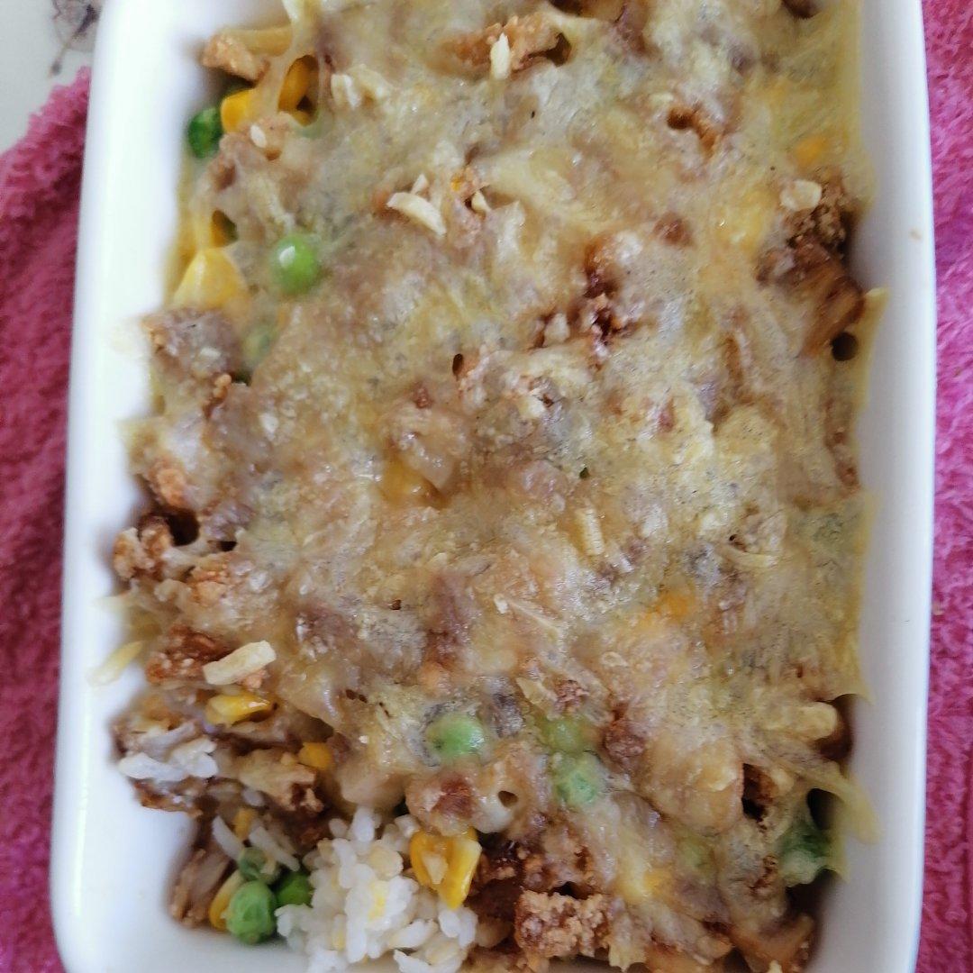 微波炉芝士焗饭    （消耗芝士）