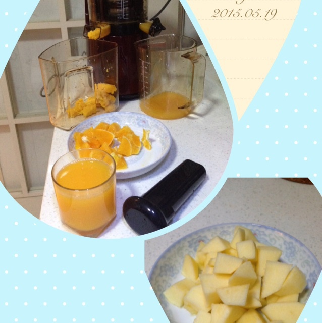 鲜榨果汁（苹果+橘汁）