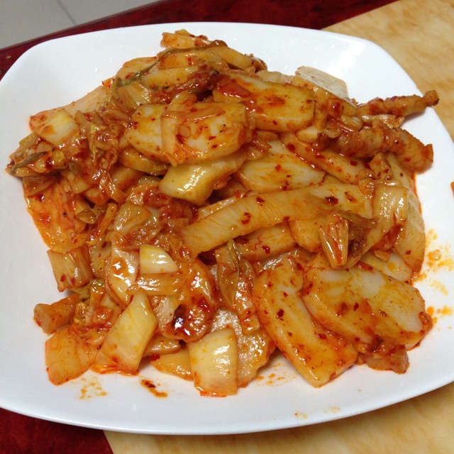 泡菜炒年糕