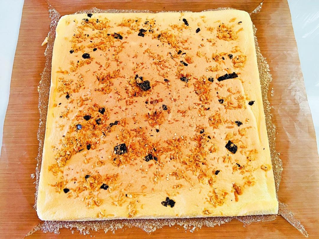 香葱肉松蛋糕卷