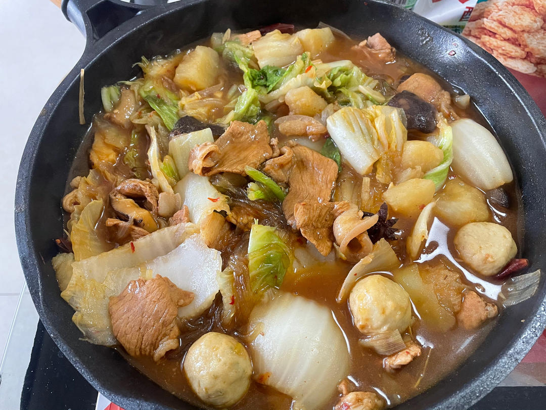 猪肉白菜炖粉条好吃到哭😭