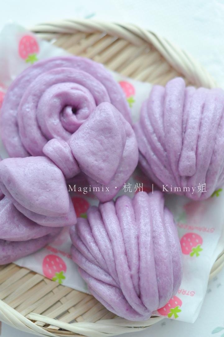 紫薯花式馒头