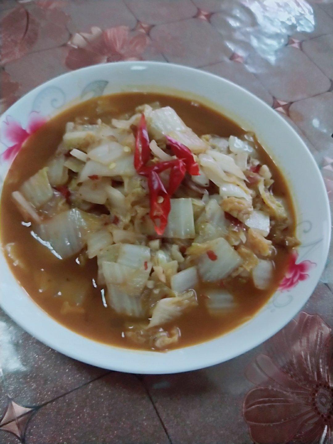 手机用户9406_j9tm做的豆瓣酱炒白菜