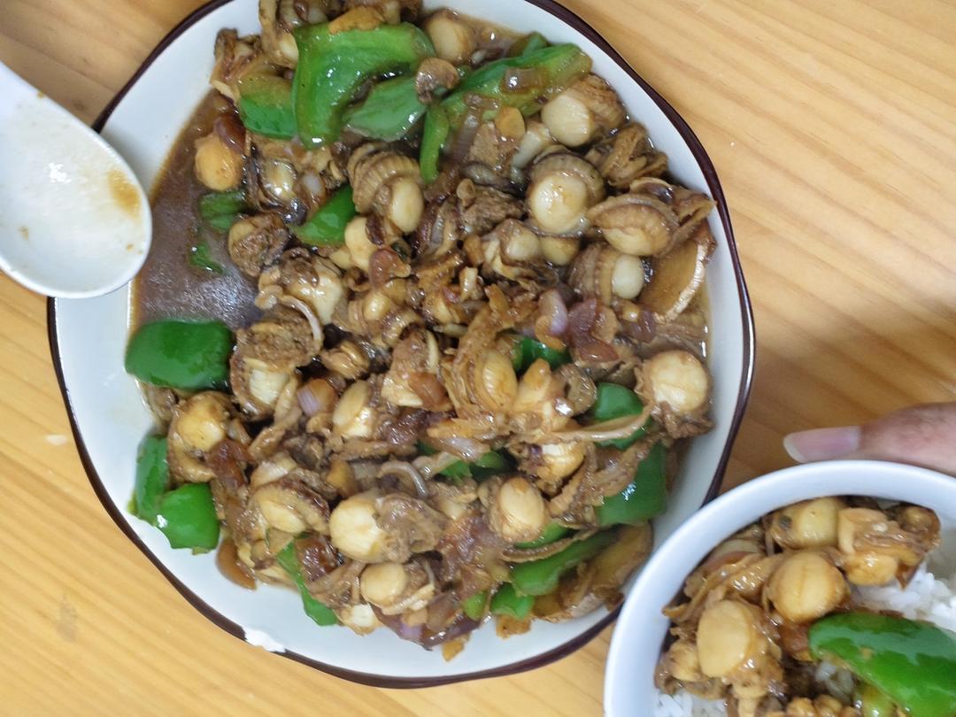 家常小炒扇贝肉