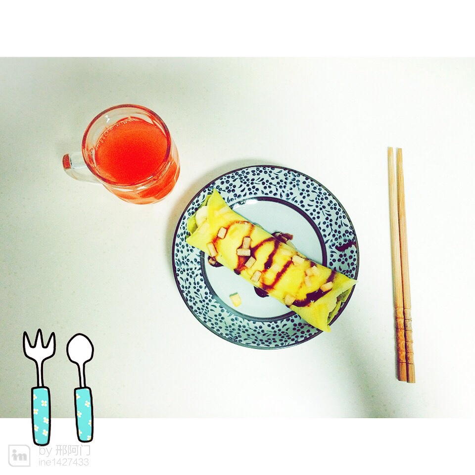 基础早餐可丽饼