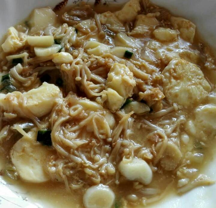 超级下饭菜--金针菇日本豆腐