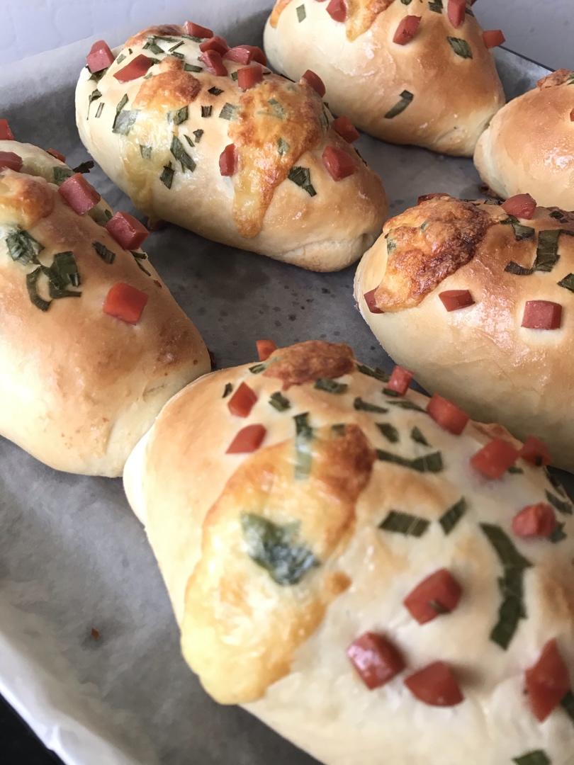 香葱火腿肉松面包