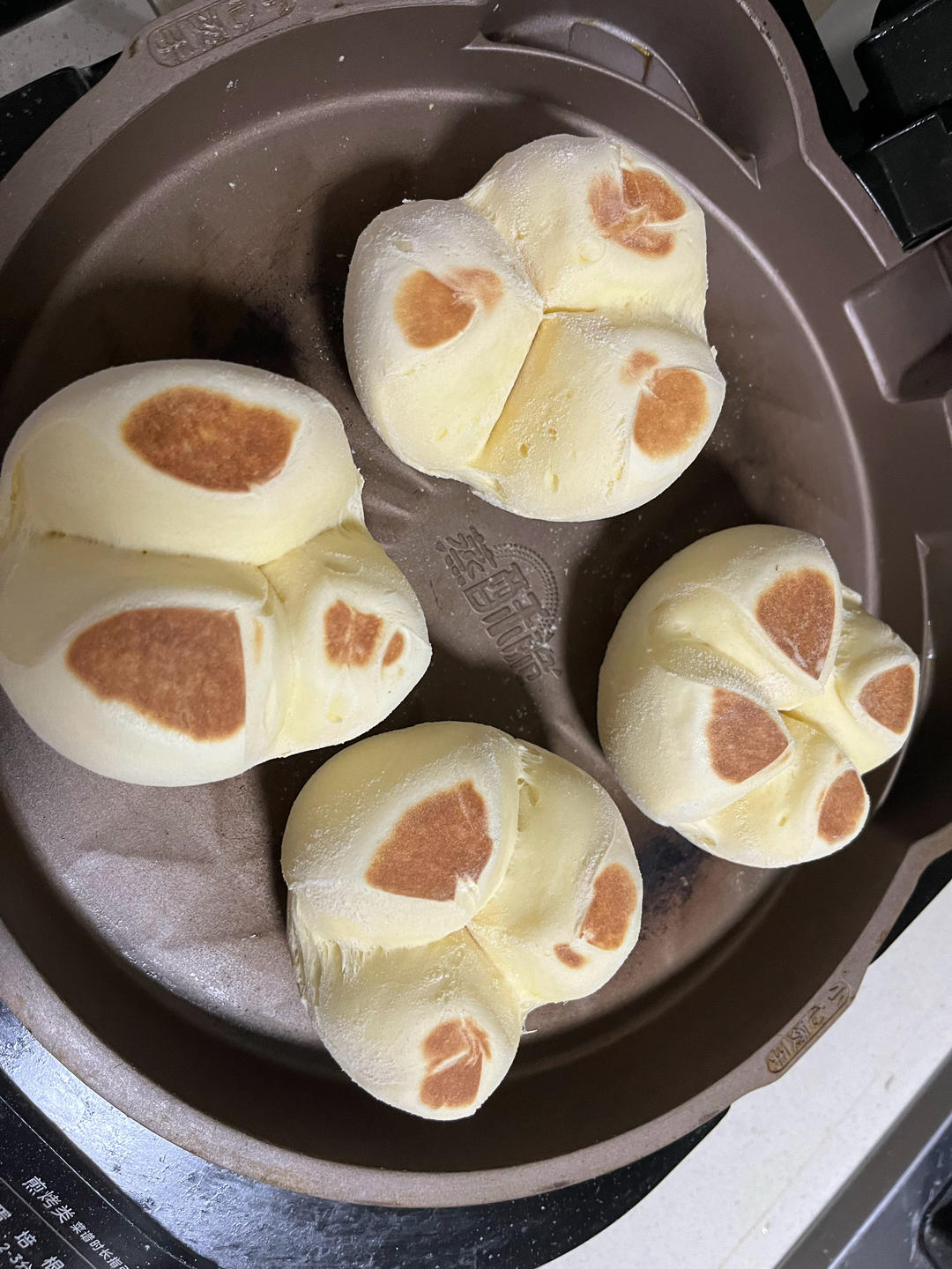 不加一滴水的奶香开花大馒头