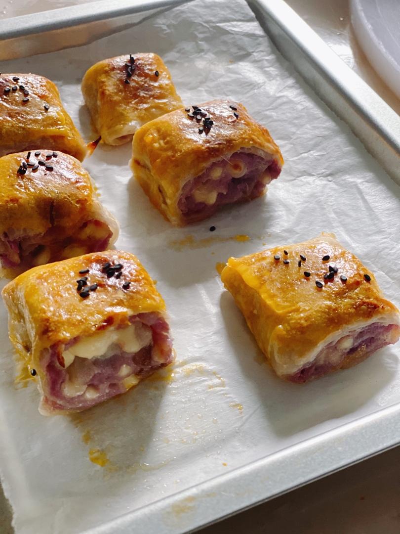 万能的手抓饼系列～紫薯酥